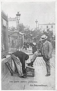 Ancien métier : décrotteur dans la rue